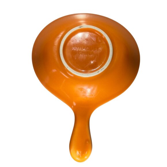 Syracuse China Orange Ceramic Skillet Pan - Picture 4 of 10